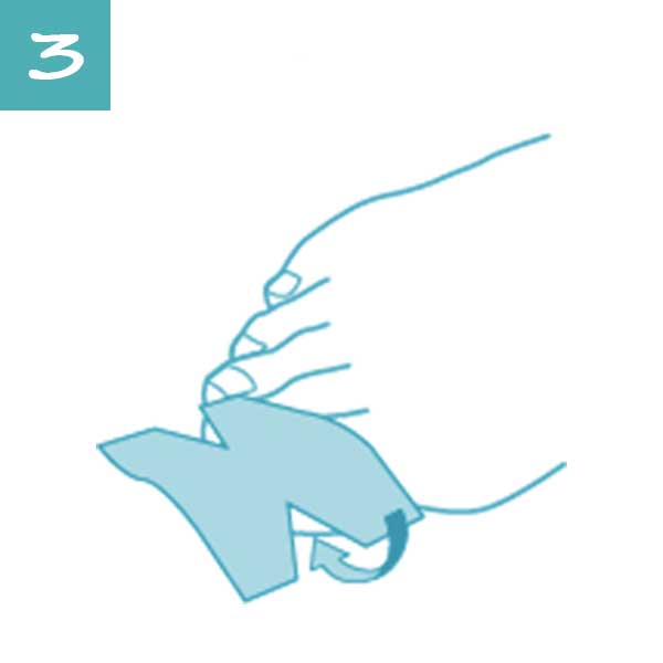 Use the occlusive plaster to fix and protect the small disc
